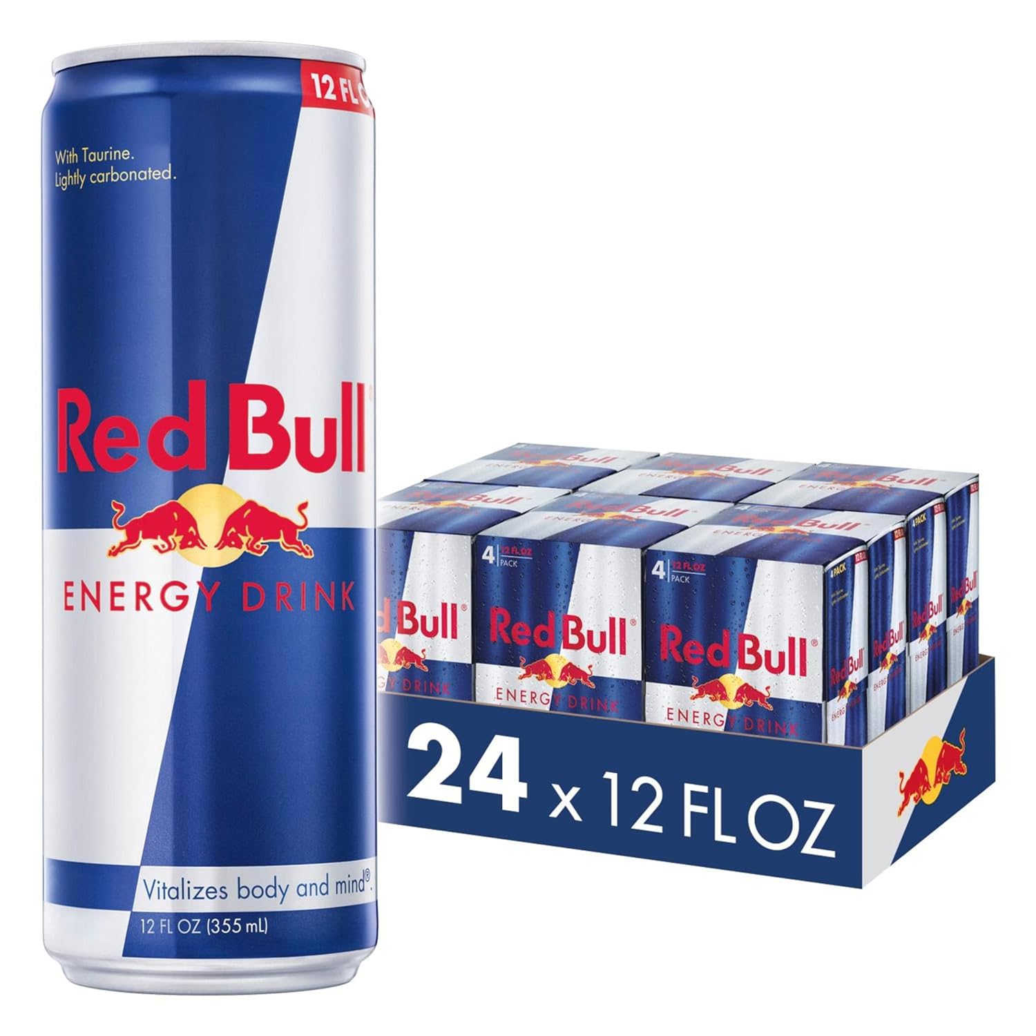 Red Bull Energy Drink, 114mg Caffeine | Taurine & B Vitamins | 12 Fl Oz | 16 Cans