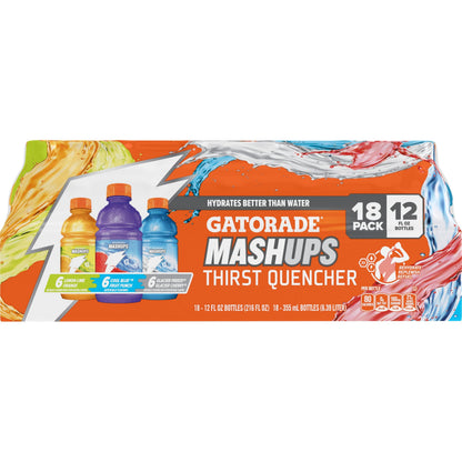 Gatorade Thirst Quencher, Grape Berry, Strawberry Variety Pack, 12 Fl Oz (Pack of 18)