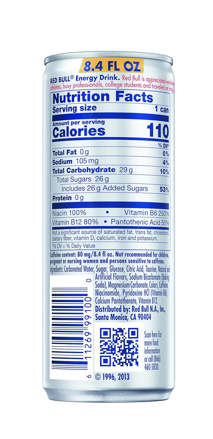 Red Bull Energy Drink, 114mg Caffeine | Taurine & B Vitamins | 12 Fl Oz | 16 Cans