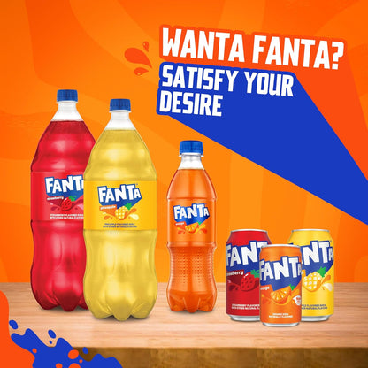 Fanta Orange Soda Can, 7.5 fl oz, 10 Pack