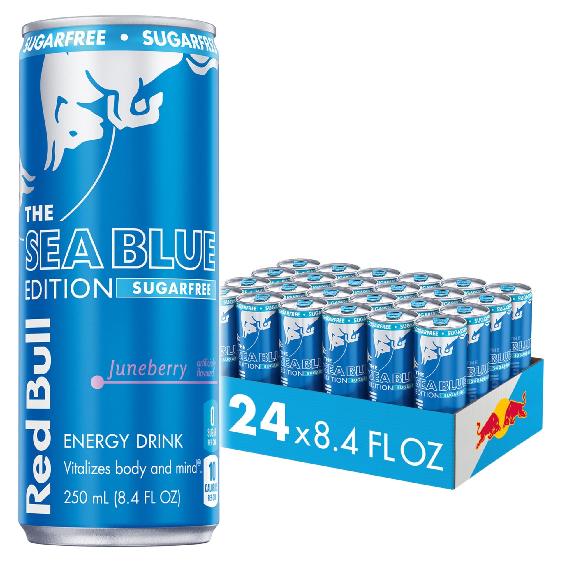 Red Bull Energy Drink SugarFree Variety Pack, Zero, Peach, Iced Vanilla Berry, 8.4 fl. oz, Pack of 12 Can
