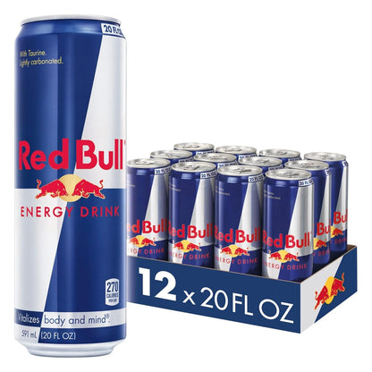 Red Bull Energy Drink, 114mg Caffeine | Taurine & B Vitamins | 12 Fl Oz | 16 Cans