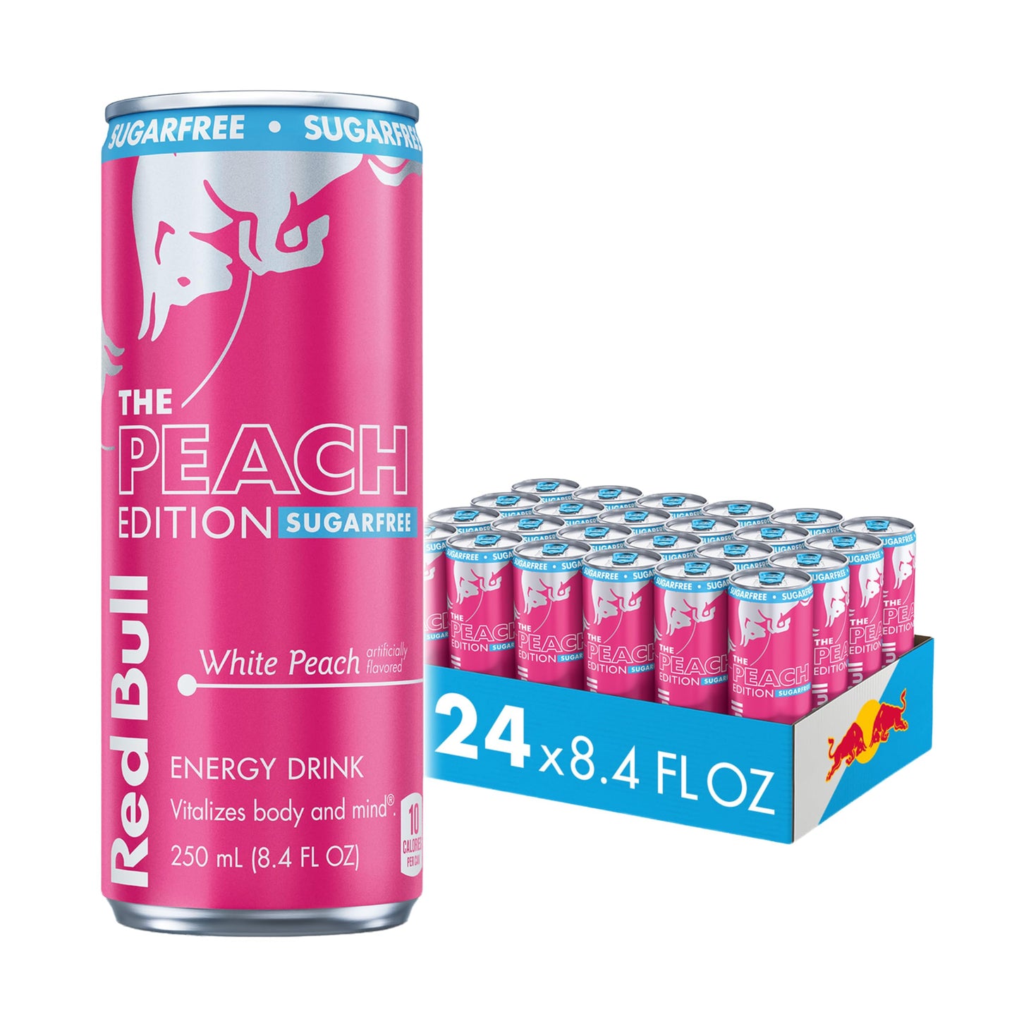 Red Bull Energy Drink SugarFree Variety Pack, Zero, Peach, Iced Vanilla Berry, 8.4 fl. oz, Pack of 12 Can