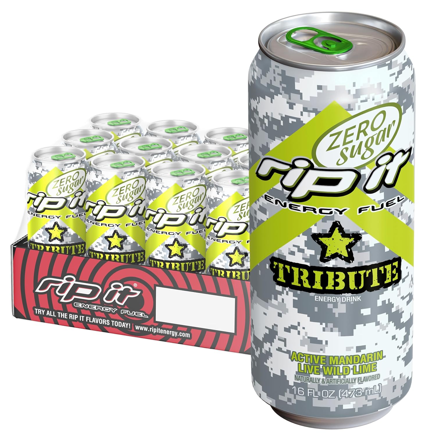 Rip It  Energy Drink All flavors 16 Fl oz (pack of 12)