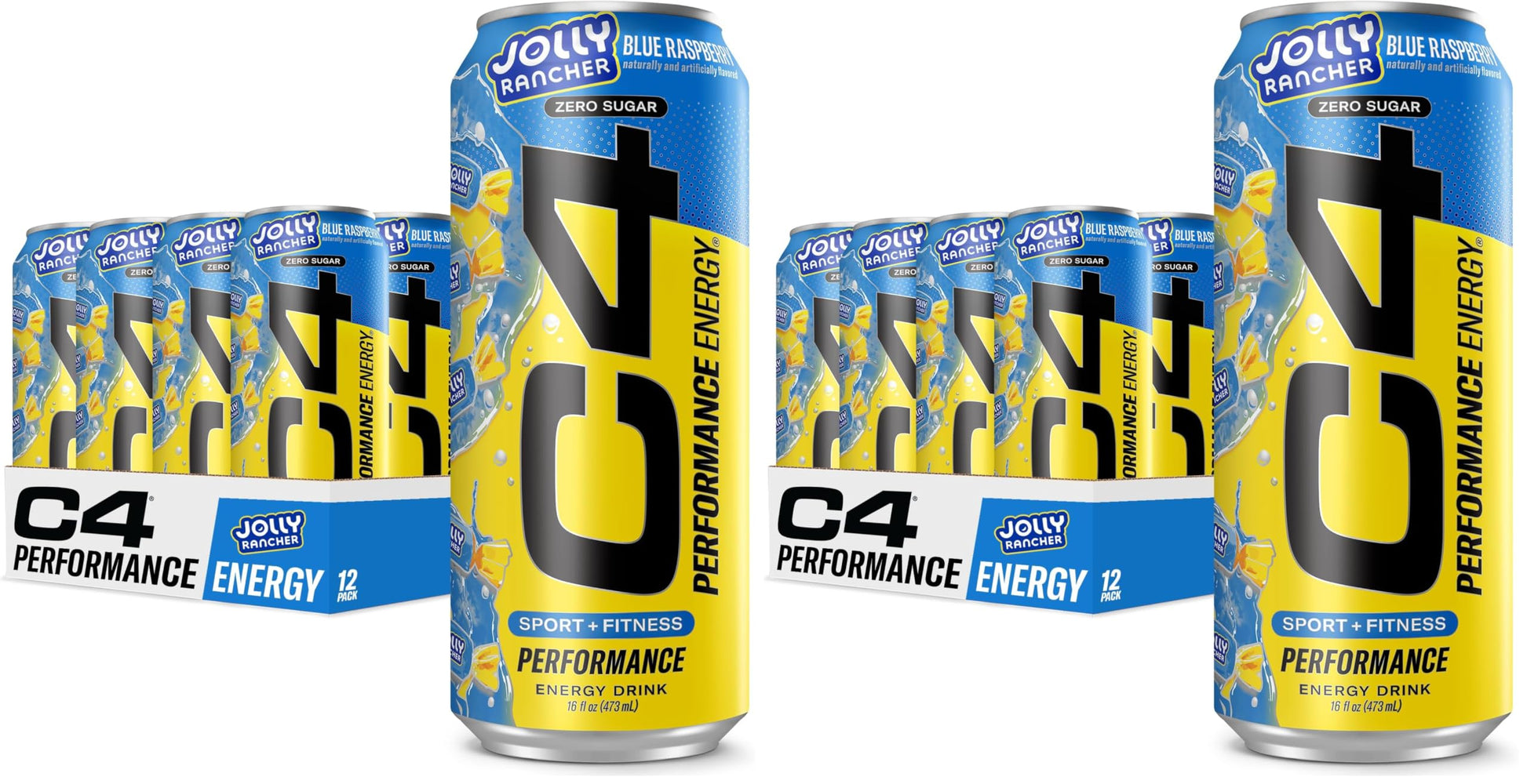 C4 Energy Drink 12oz (Pack of 12) - Frozen Bombsicle - Sugar Free Pre Workout Performance Drink with No Artificial Colors or Dyes