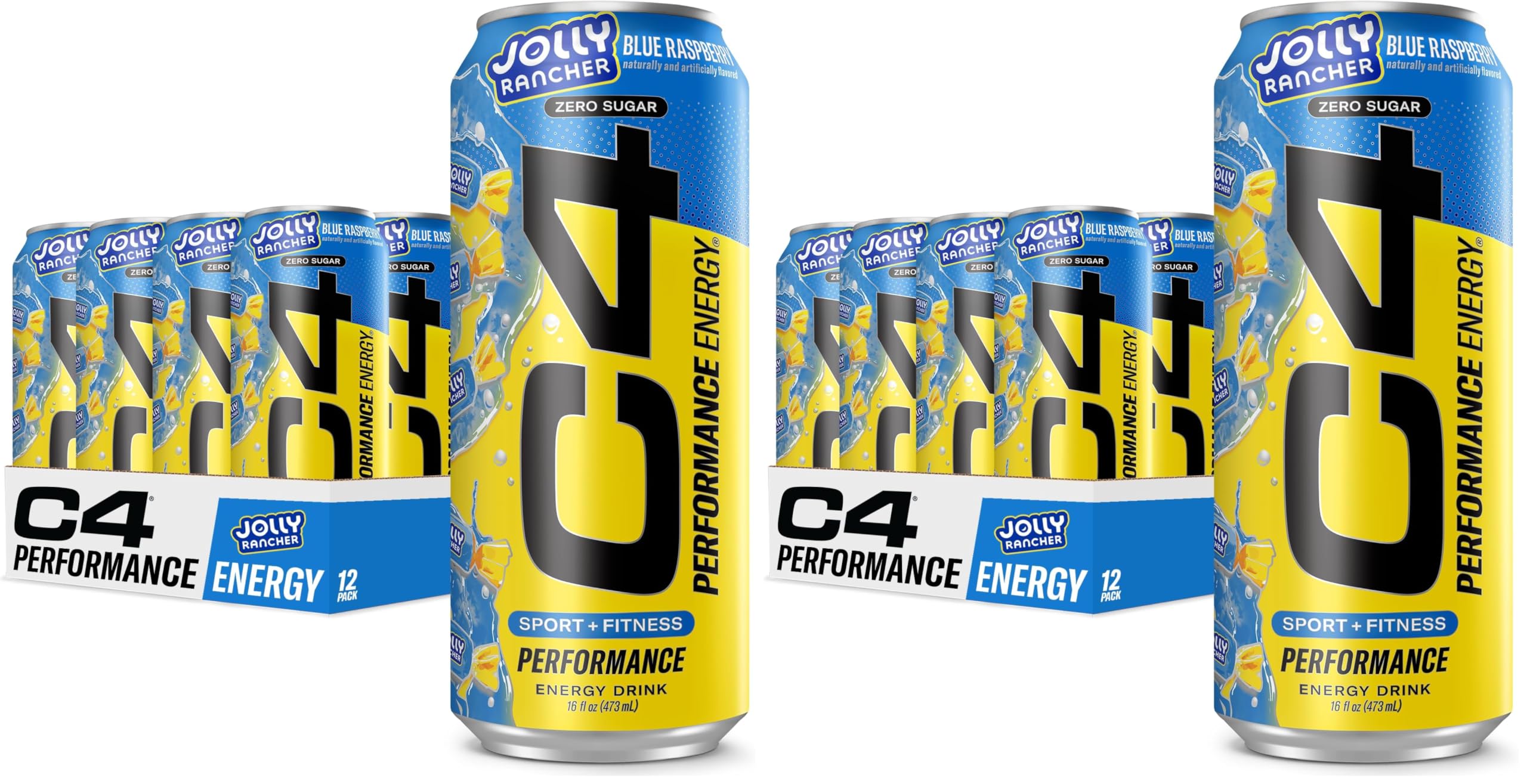 C4 Energy Drink 12oz (Pack of 12) - Frozen Bombsicle - Sugar Free Pre Workout Performance Drink with No Artificial Colors or Dyes