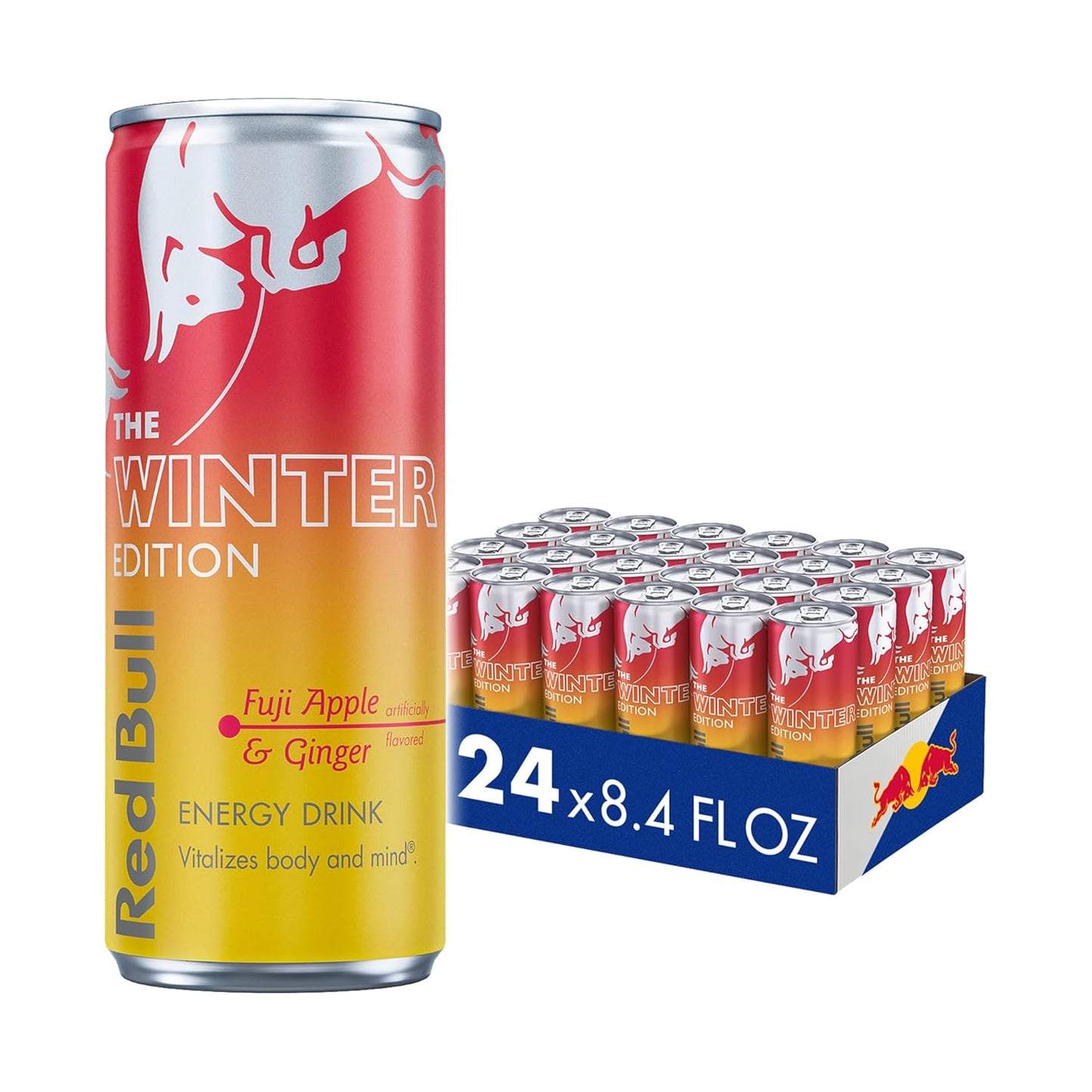 Red Bull Winter Edition Fuji Apple & Ginger 12 oz (Pack of 4, 24)