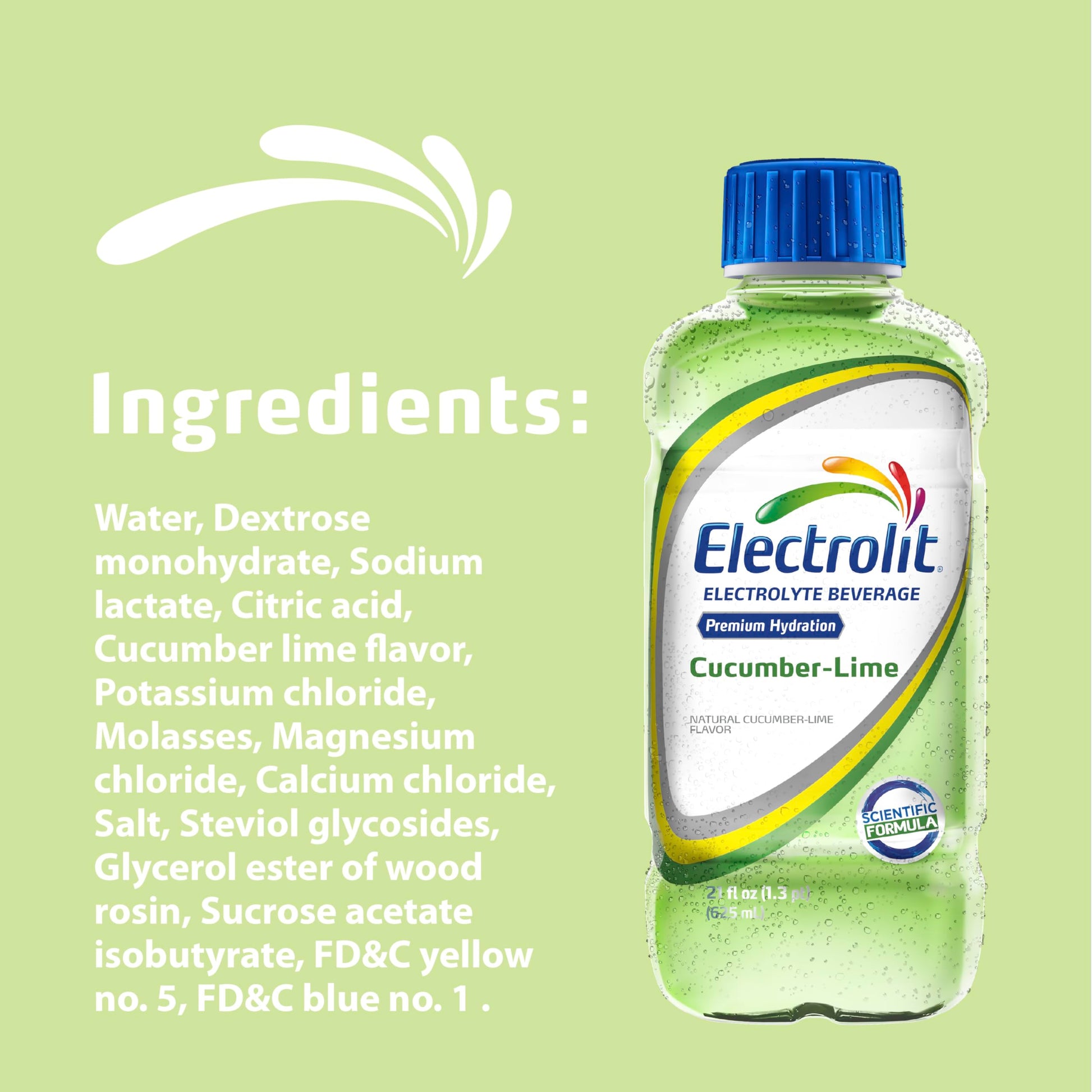 Electrolit, Electrolyte Beverage, Fruit Punch, 21 Fl Oz bottle (Pack of 12)