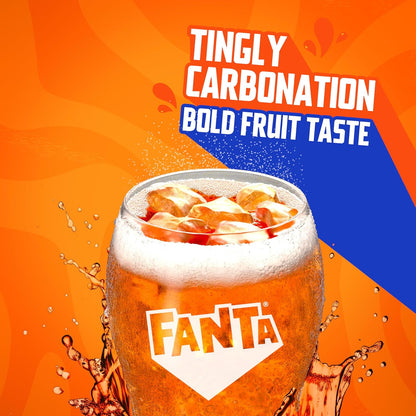 Fanta Orange Soda Can, 7.5 fl oz, 10 Pack