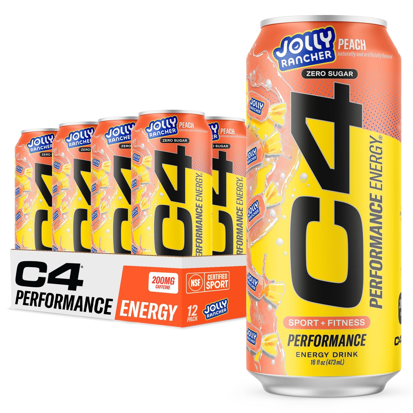 C4 Energy Drink 12oz (Pack of 12) - Frozen Bombsicle - Sugar Free Pre Workout Performance Drink with No Artificial Colors or Dyes