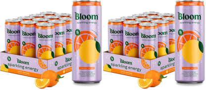 Bloom Nutrition Sparkling Energy Drink - Apple Crisp / Glacier Crush Variety Pack - Natural Caffeine, Zero Sugar, 180mg Caffeine - Antioxidant-Rich with Green Coffee Bean, Green Tea Extract, Prebiotics - 12oz 12 Pack