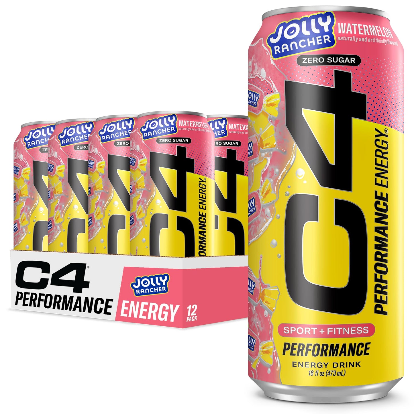 C4 Energy Drink 12oz (Pack of 12) - Frozen Bombsicle - Sugar Free Pre Workout Performance Drink with No Artificial Colors or Dyes