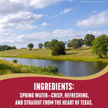 Ozarka Texas Spring Water Bottles - Still Bottled Water Enhanced with Naturally Occurring Minerals for a Crisp Taste, Daily Hydration for Home, Office & Travel, 16.9 Oz (24-Pack)