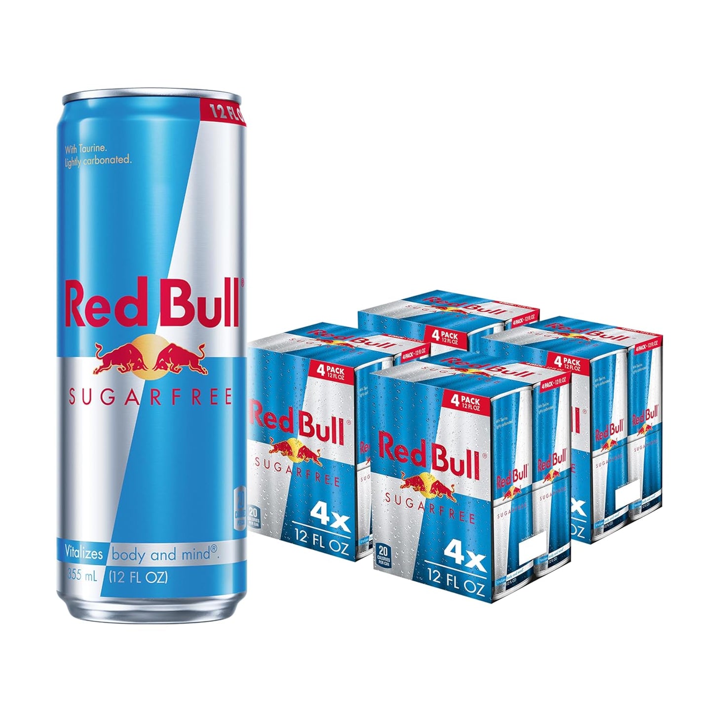Red Bull Sugar Free Energy Drink with 80mg Caffeine plus Taurine & B Vitamins, 8.4 Fl Oz, Pack of 8 Cans
