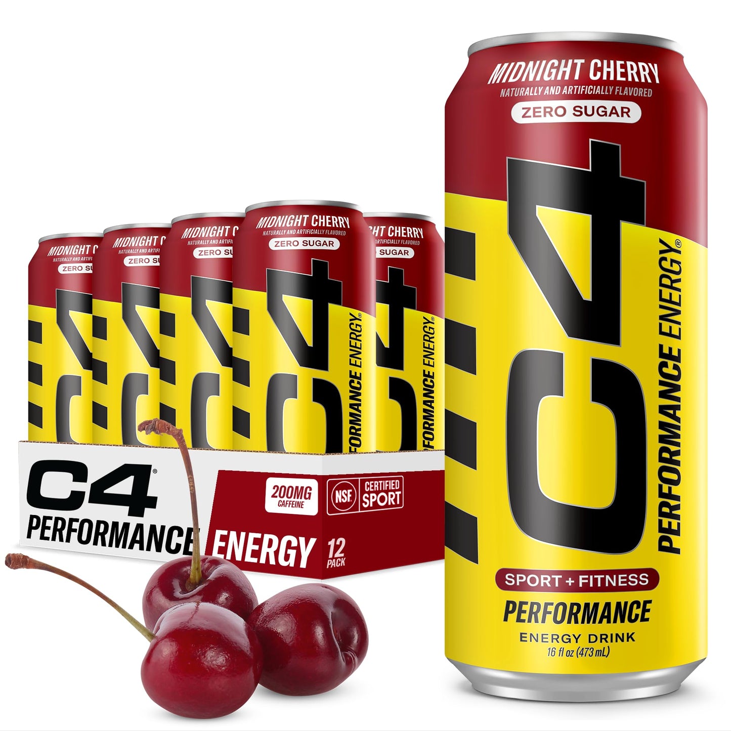 C4 Energy Drink 12oz (Pack of 12) - Frozen Bombsicle - Sugar Free Pre Workout Performance Drink with No Artificial Colors or Dyes