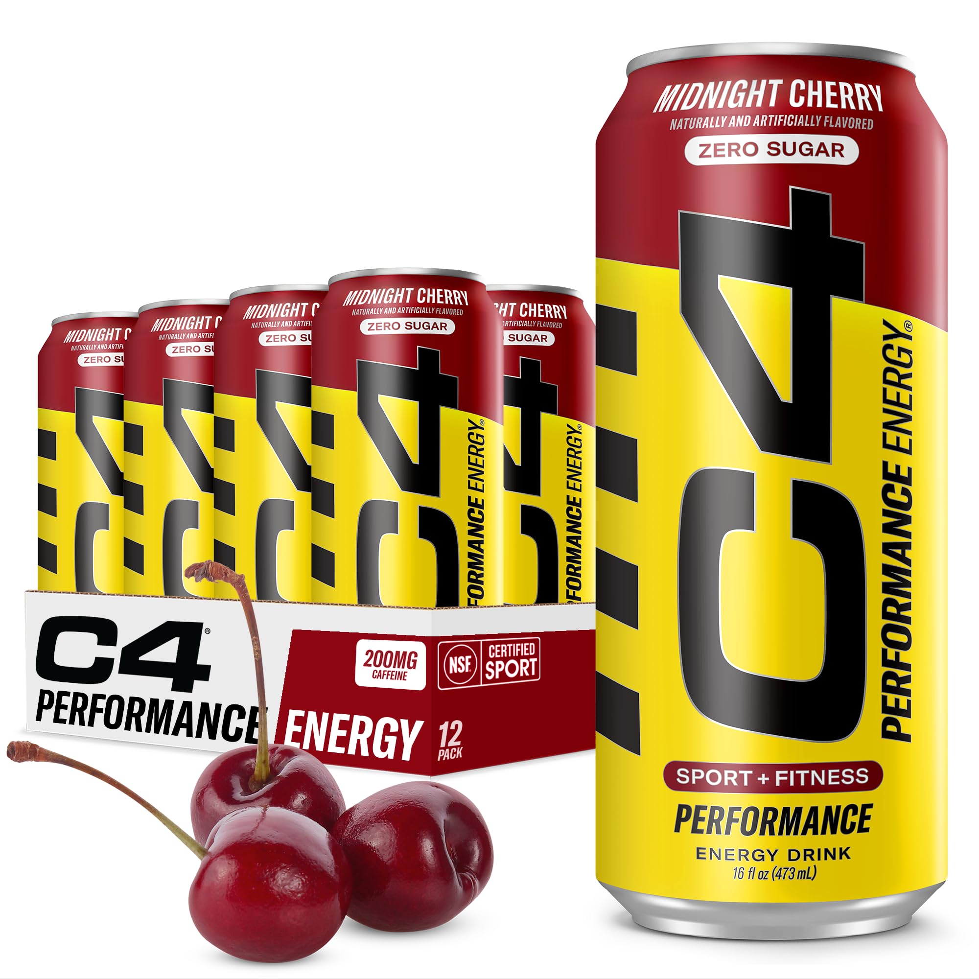 C4 Energy Drink 12oz (Pack of 12) - Frozen Bombsicle - Sugar Free Pre Workout Performance Drink with No Artificial Colors or Dyes