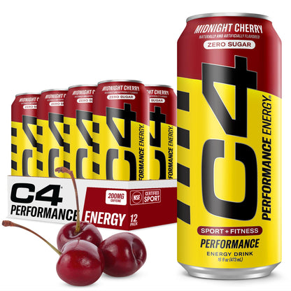 C4 Energy Drink 12oz (Pack of 12) - Frozen Bombsicle - Sugar Free Pre Workout Performance Drink with No Artificial Colors or Dyes