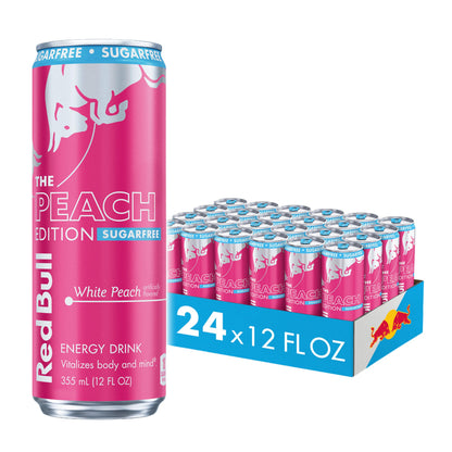 Red Bull Energy Drink SugarFree Variety Pack, Zero, Peach, Iced Vanilla Berry, 8.4 fl. oz, Pack of 12 Can