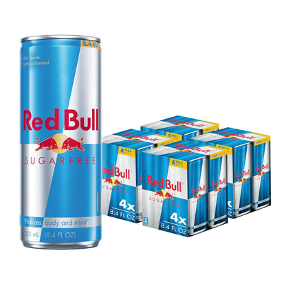Red Bull Sugar Free Energy Drink with 80mg Caffeine plus Taurine & B Vitamins, 8.4 Fl Oz, Pack of 8 Cans