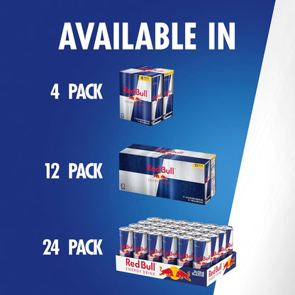 Red Bull Energy Drink, 114mg Caffeine | Taurine & B Vitamins | 12 Fl Oz | 16 Cans