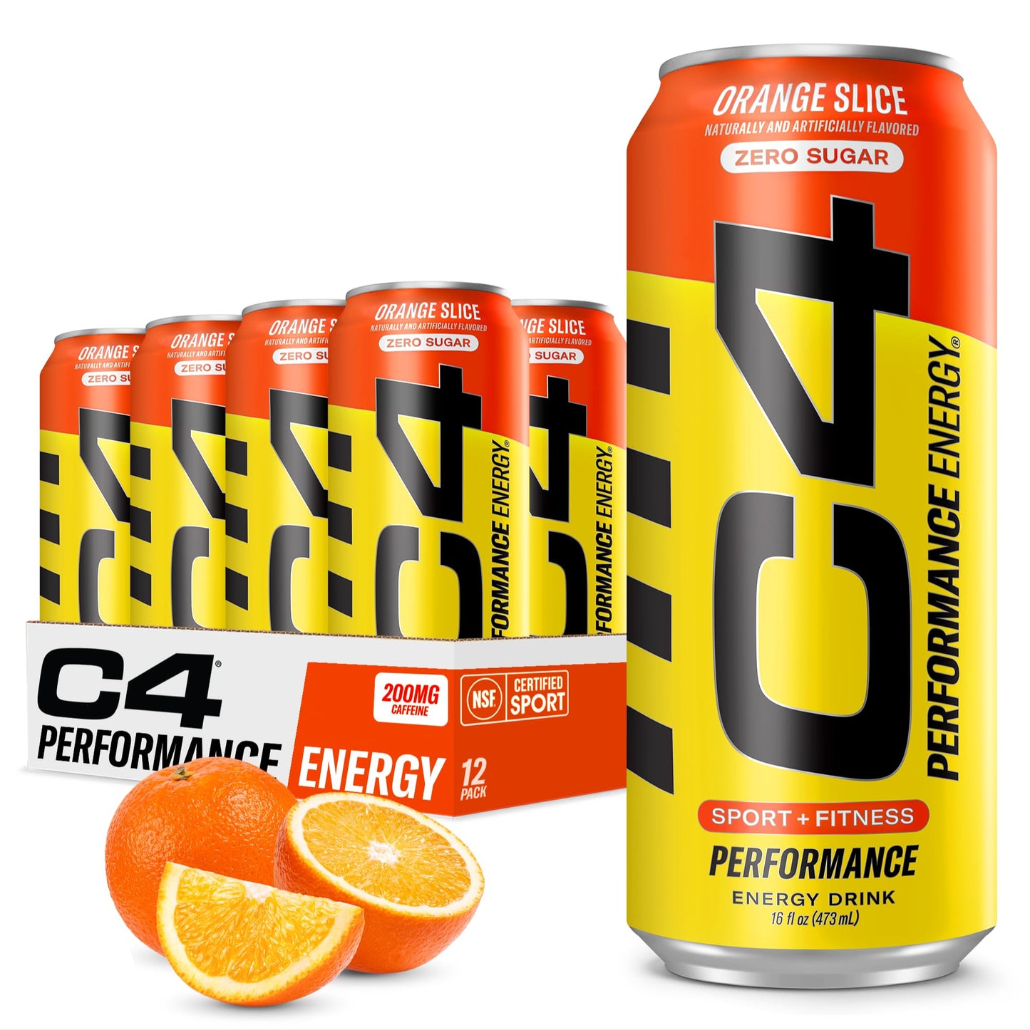 C4 Energy Drink 12oz (Pack of 12) - Frozen Bombsicle - Sugar Free Pre Workout Performance Drink with No Artificial Colors or Dyes