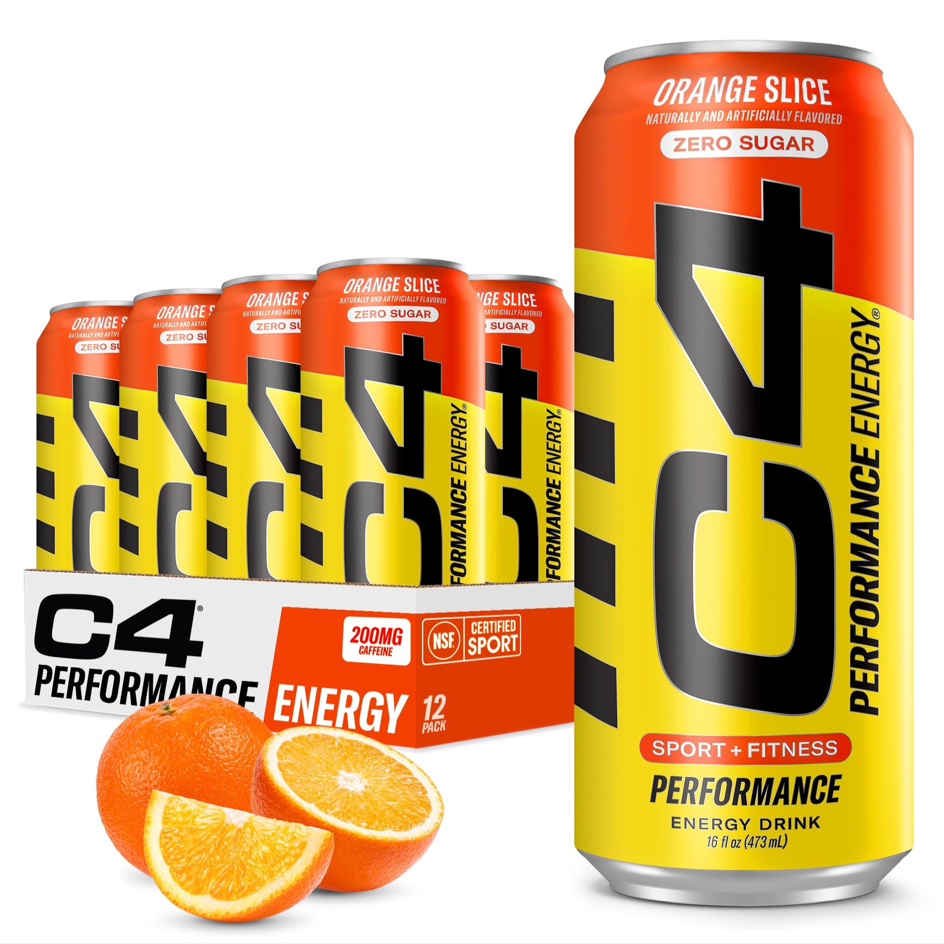 C4 Energy Drink 12oz (Pack of 12) - Frozen Bombsicle - Sugar Free Pre Workout Performance Drink with No Artificial Colors or Dyes