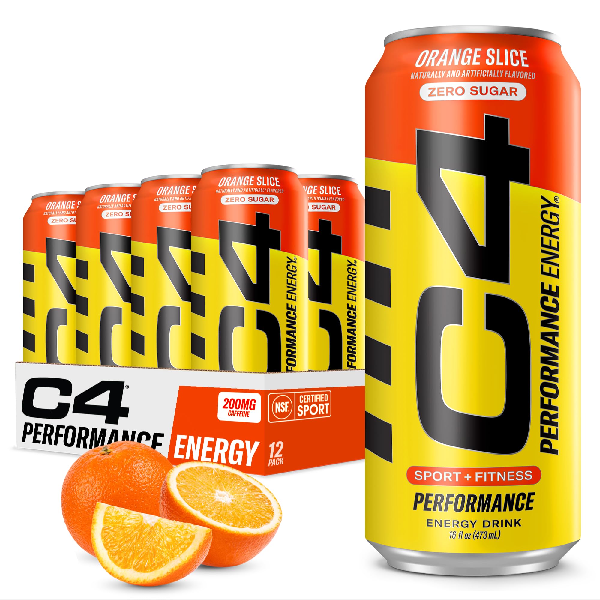 C4 Energy Drink 12oz (Pack of 12) - Frozen Bombsicle - Sugar Free Pre Workout Performance Drink with No Artificial Colors or Dyes