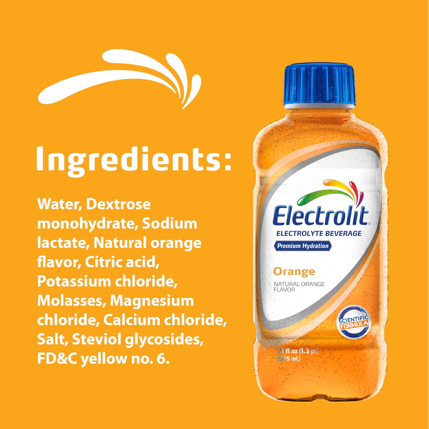 Electrolit, Electrolyte Beverage, Fruit Punch, 21 Fl Oz bottle (Pack of 12)