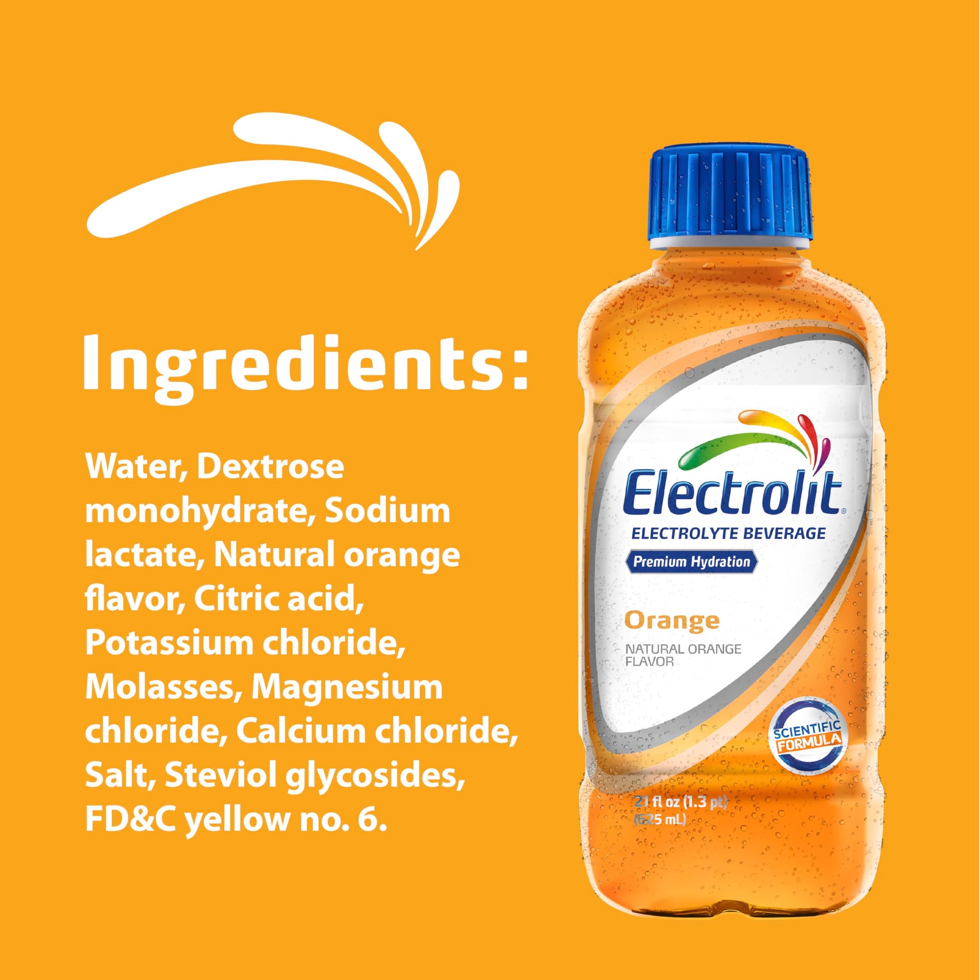 Electrolit, Electrolyte Beverage, Fruit Punch, 21 Fl Oz bottle (Pack of 12)