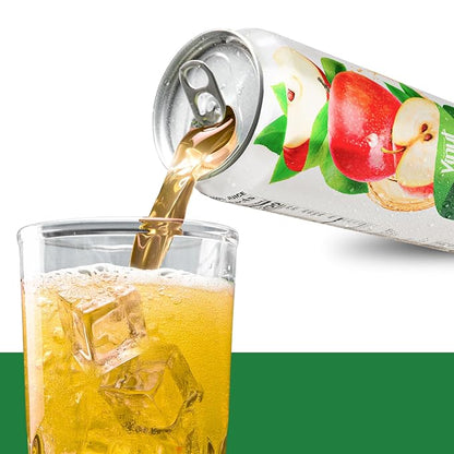 VINUT 100% Apple Juice, No Added Sugar, Not From Concentrate, 16.9 fl oz (500 mL) Can, Pack of 12