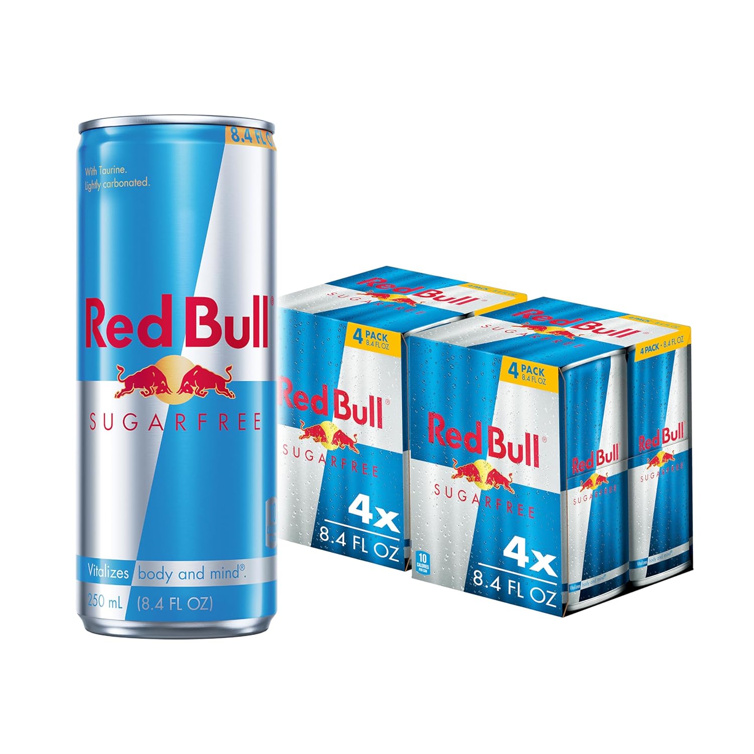 Red Bull Sugar Free Energy Drink with 80mg Caffeine plus Taurine & B Vitamins, 8.4 Fl Oz, Pack of 8 Cans