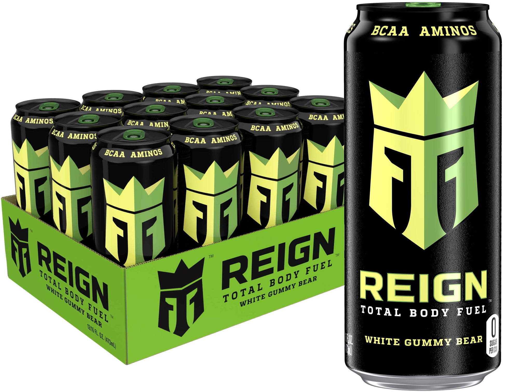 Reign Total Body Fuel, Cherry Limeade, Fitness & Performance Drink, 16 Fl Oz (Pack of 12)