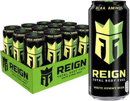 Reign Total Body Fuel, Cherry Limeade, Fitness & Performance Drink, 16 Fl Oz (Pack of 12)
