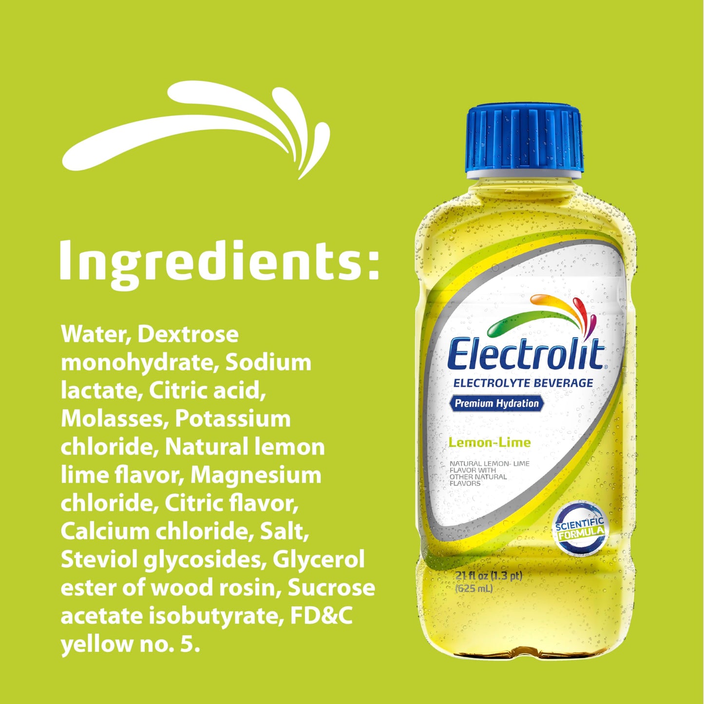 Electrolit, Electrolyte Beverage, Fruit Punch, 21 Fl Oz bottle (Pack of 12)
