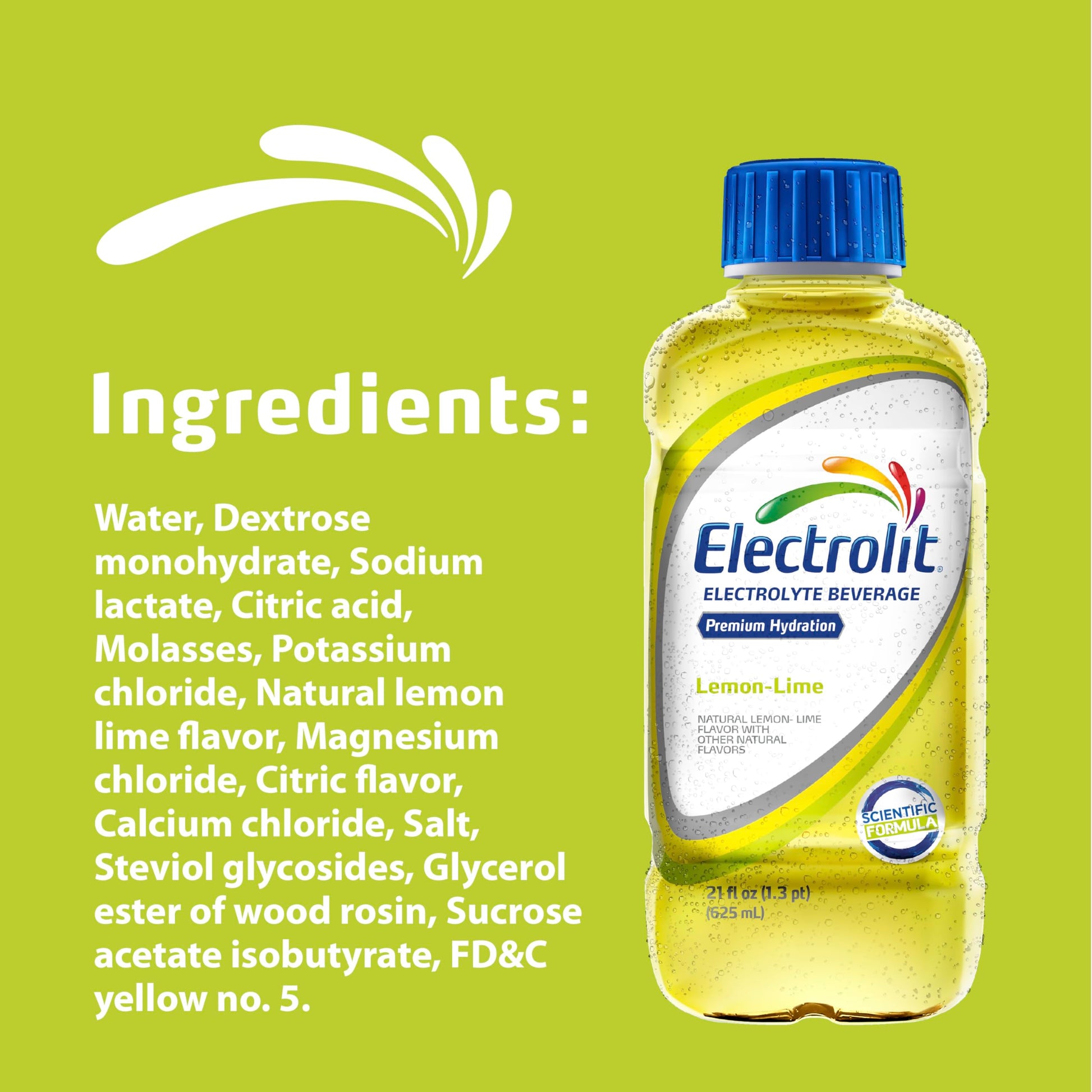 Electrolit, Electrolyte Beverage, Fruit Punch, 21 Fl Oz bottle (Pack of 12)