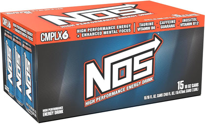 NOS Original Energy Drink 16oz (Pack of 15)