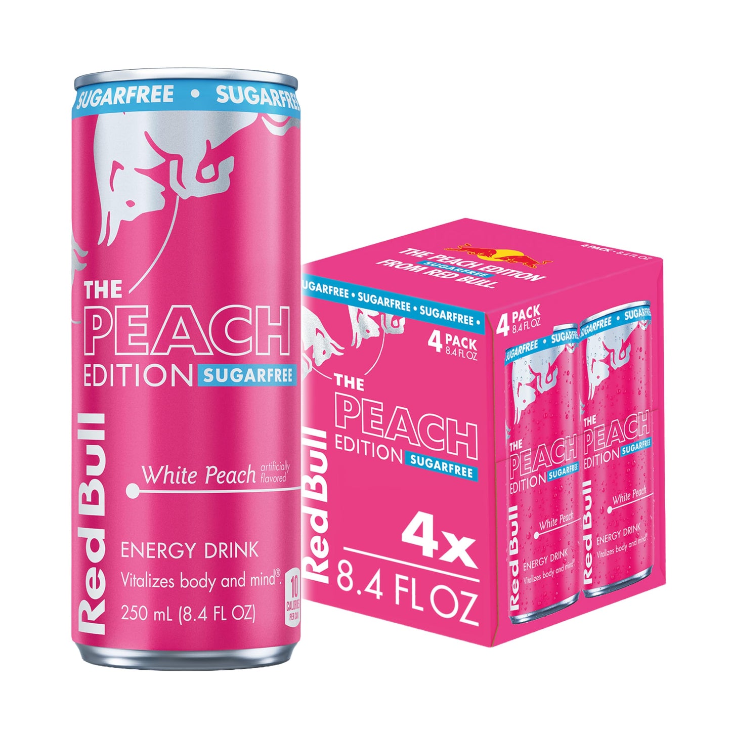 Red Bull Energy Drink SugarFree Variety Pack, Zero, Peach, Iced Vanilla Berry, 8.4 fl. oz, Pack of 12 Can