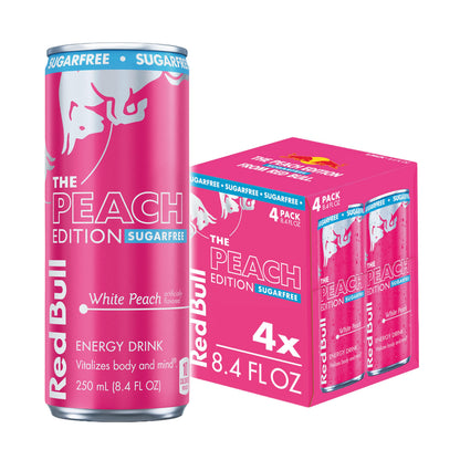 Red Bull Energy Drink SugarFree Variety Pack, Zero, Peach, Iced Vanilla Berry, 8.4 fl. oz, Pack of 12 Can