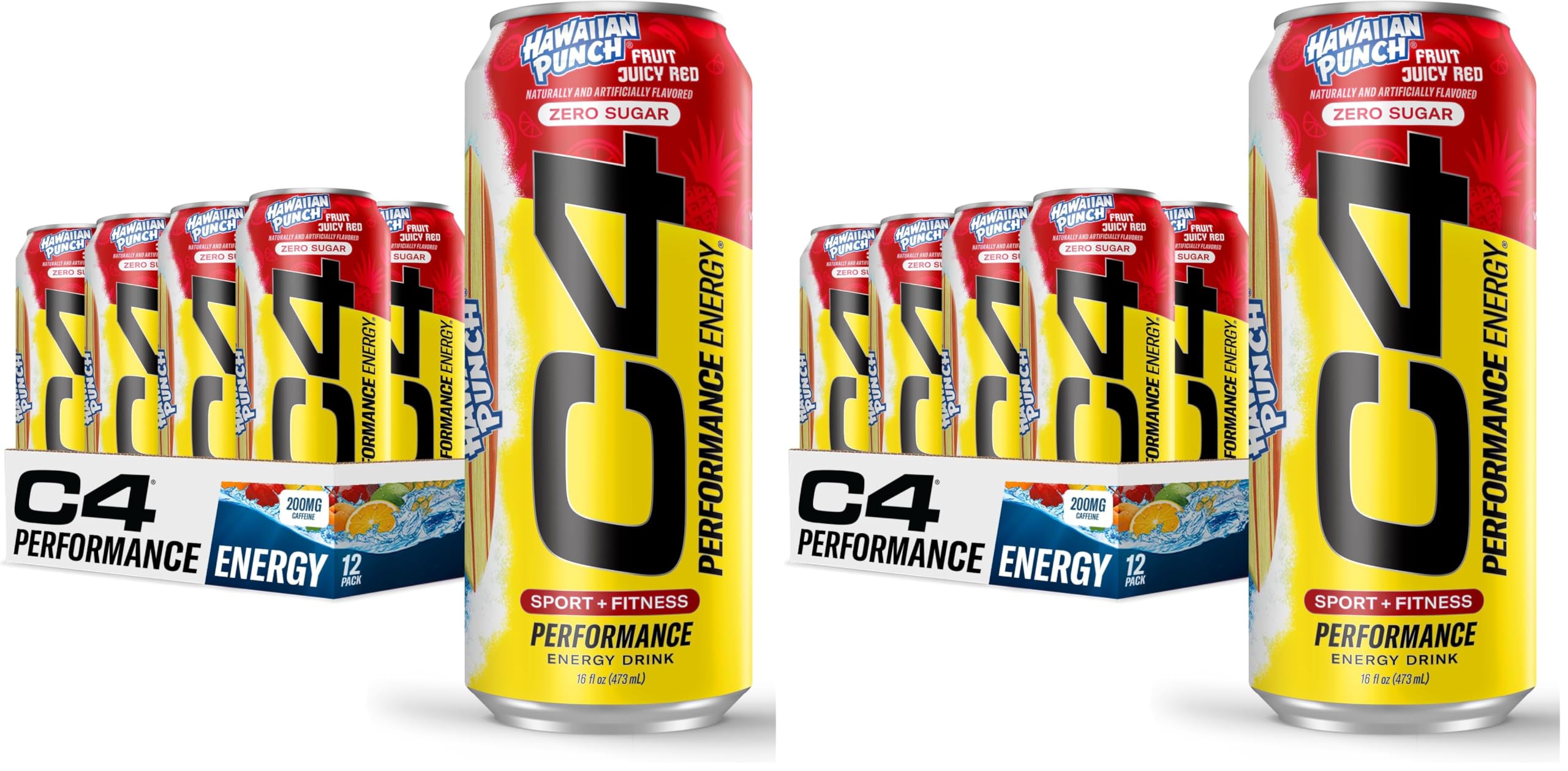 C4 Energy Drink 12oz (Pack of 12) - Frozen Bombsicle - Sugar Free Pre Workout Performance Drink with No Artificial Colors or Dyes