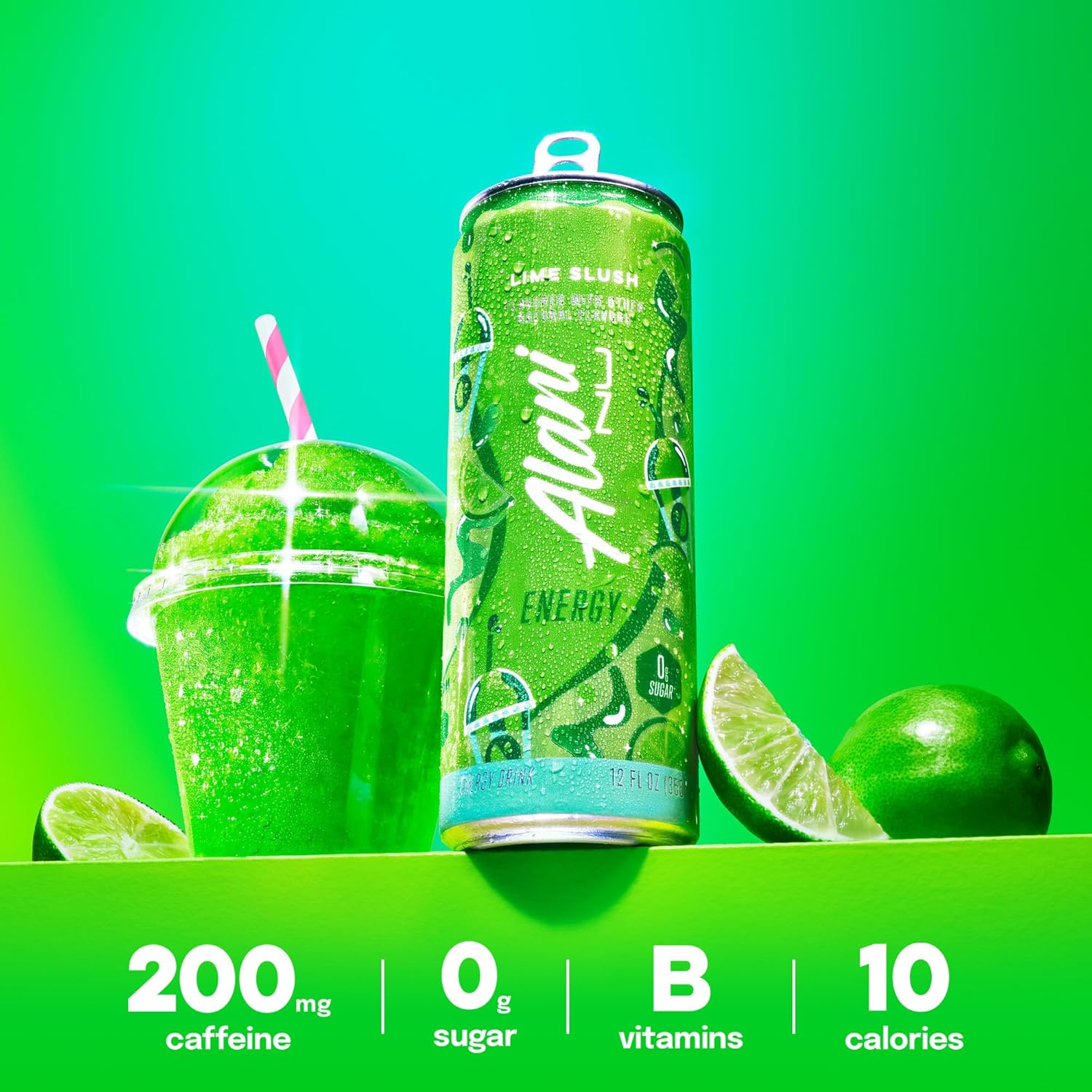 Alani Nu Lime Slush Sugar Free Energy Drink (Pack of 12)