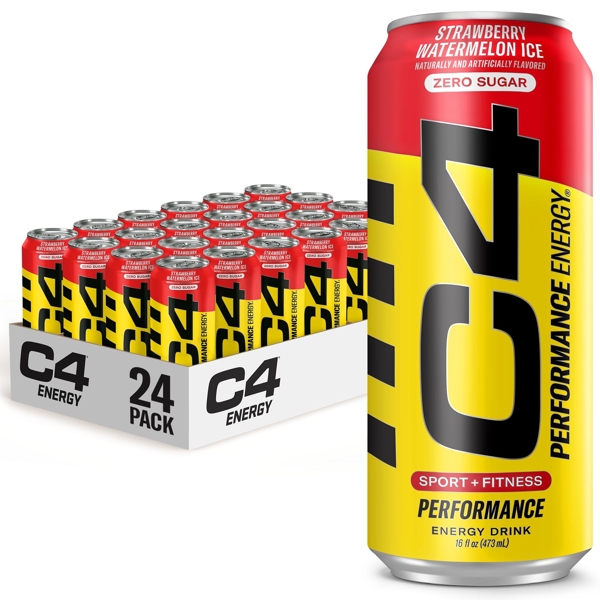 C4 Energy Drink 12oz (Pack of 12) - Frozen Bombsicle - Sugar Free Pre Workout Performance Drink with No Artificial Colors or Dyes