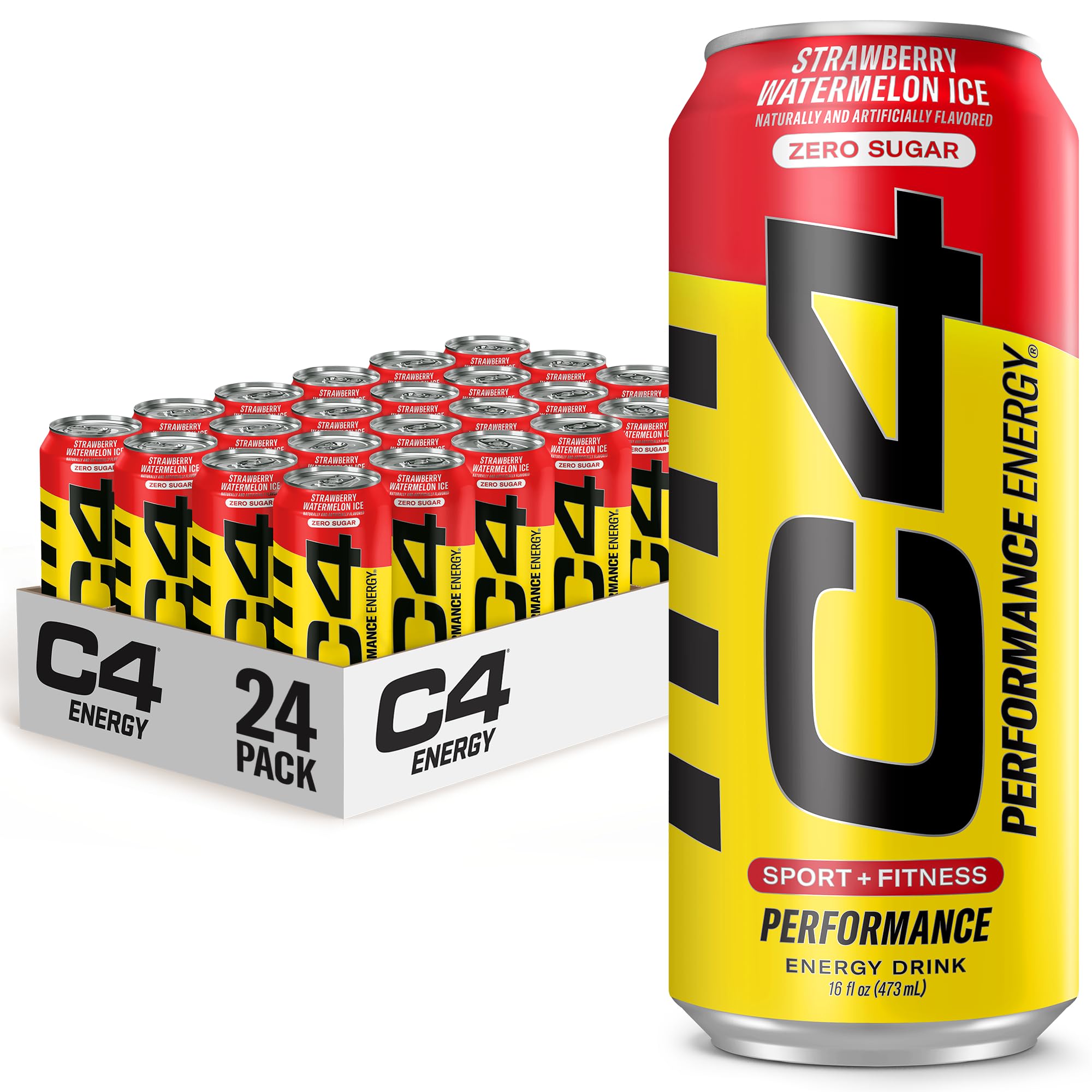 C4 Energy Drink 12oz (Pack of 12) - Frozen Bombsicle - Sugar Free Pre Workout Performance Drink with No Artificial Colors or Dyes