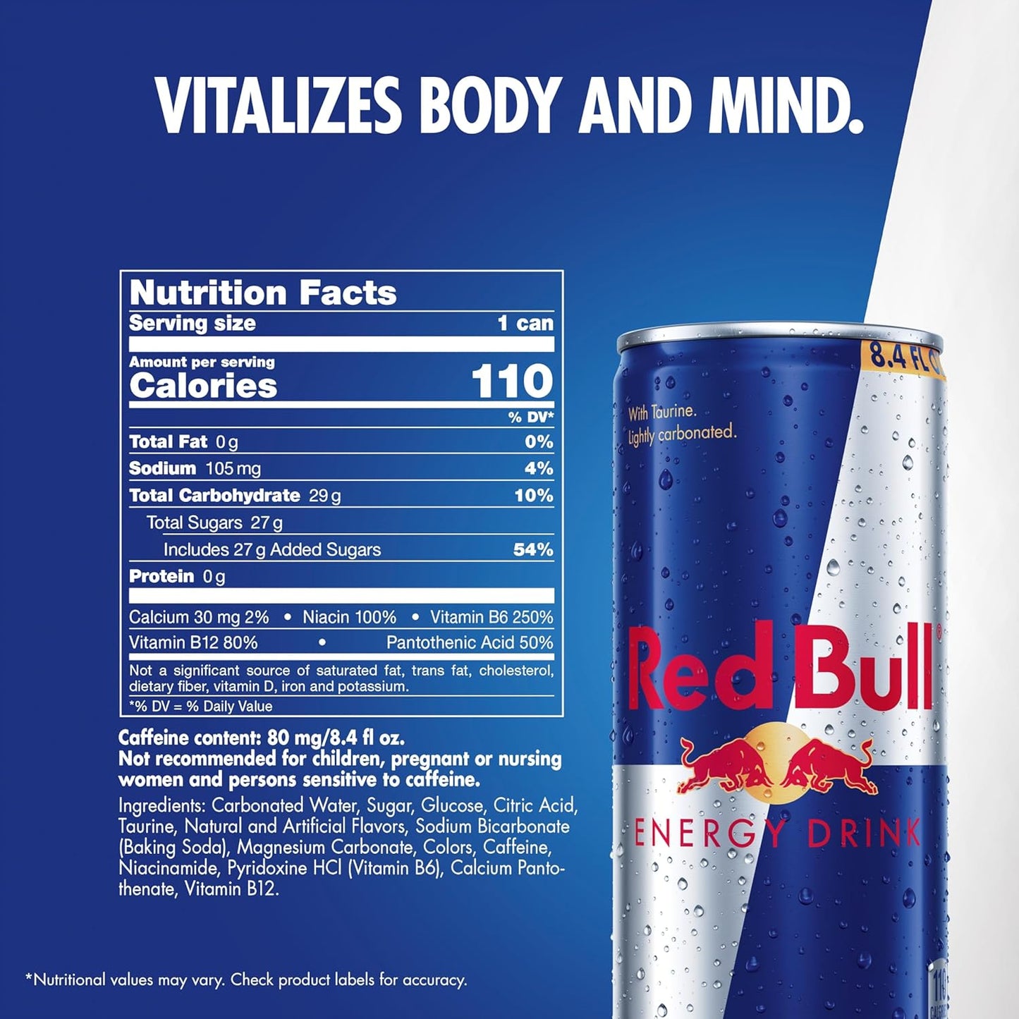 Red Bull Energy Drink, 114mg Caffeine | Taurine & B Vitamins | 12 Fl Oz | 16 Cans