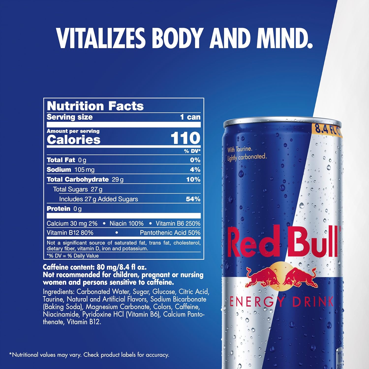 Red Bull Energy Drink, 114mg Caffeine | Taurine & B Vitamins | 12 Fl Oz | 16 Cans