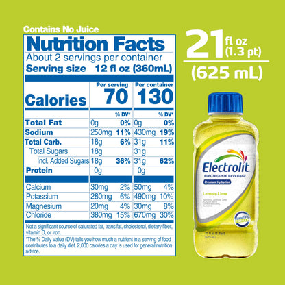 Electrolit, Electrolyte Beverage, Fruit Punch, 21 Fl Oz bottle (Pack of 12)