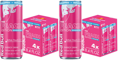 Red Bull Energy Drink SugarFree Variety Pack, Zero, Peach, Iced Vanilla Berry, 8.4 fl. oz, Pack of 12 Can