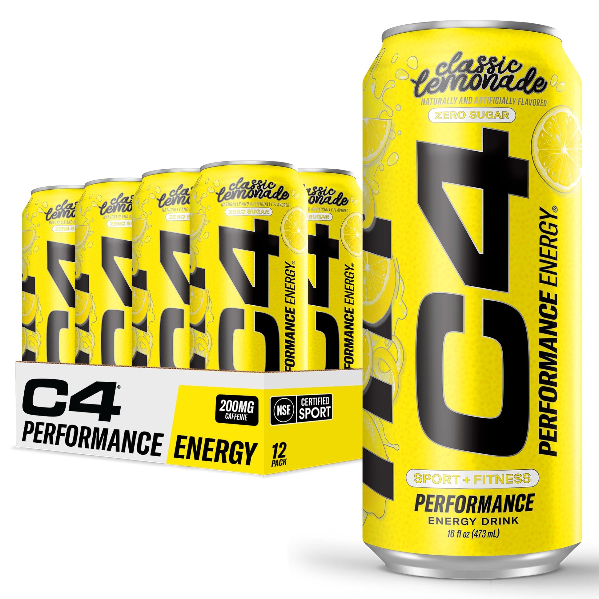 C4 Energy Drink 12oz (Pack of 12) - Frozen Bombsicle - Sugar Free Pre Workout Performance Drink with No Artificial Colors or Dyes