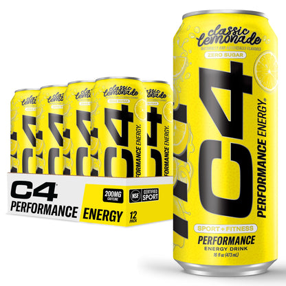 C4 Energy Drink 12oz (Pack of 12) - Frozen Bombsicle - Sugar Free Pre Workout Performance Drink with No Artificial Colors or Dyes