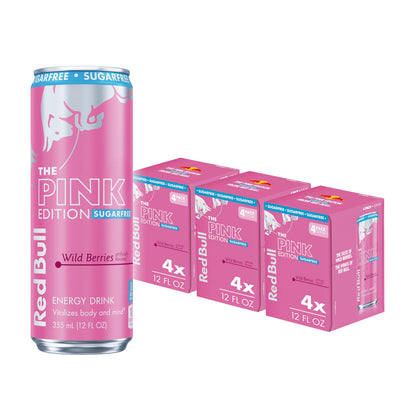 Red Bull Energy Drink SugarFree Variety Pack, Zero, Peach, Iced Vanilla Berry, 8.4 fl. oz, Pack of 12 Can