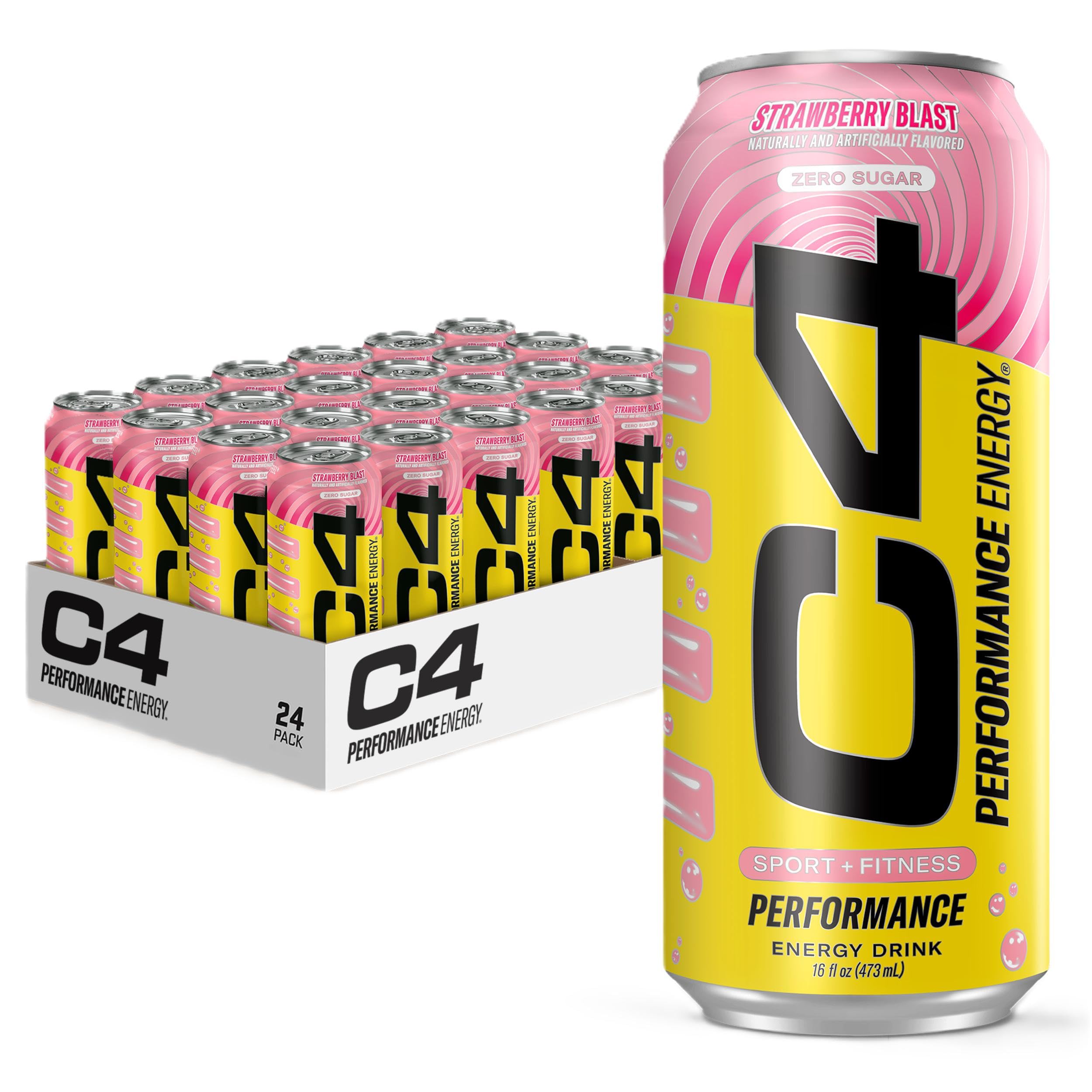 C4 Energy Drink 12oz (Pack of 12) - Frozen Bombsicle - Sugar Free Pre Workout Performance Drink with No Artificial Colors or Dyes